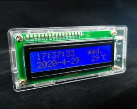 DIY Kit DS3231 LCD Temperature Display Perpetual Calendar Alarm Clock Analog Circuit Electronic Soldering Practice Learning Kits
